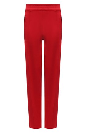 Женские брюки BOTTEGA VENETA красного цвета, арт. 648998/V0C10 | Фото 1 (Материал внешний: Вискоза, Синтетический материал; Стили: Спорт-шик; Женское Кросс-КТ: Брюки-одежда; Силуэт Ж (брюки и джинсы): Широкие; Длина (брюки, джинсы): Удлиненные)