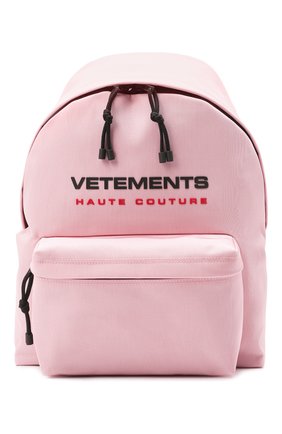 Женский рюкзак VETEMENTS розового цвета по цене 95900 руб., арт. UE51BA700P 1302/W | Фото 1 Женский рюкзак VETEMENTS розового цвета, арт. UE51BA700P 1302/W | Фото 1