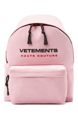 Женский рюкзак VETEMENTS розового цвета, арт. UE51BA700P 1302/W | Фото 1 (Материал: Текстиль; Размер: large)