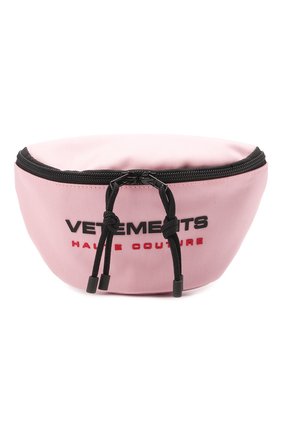 Женская поясная сумка VETEMENTS розового цвета по цене 46650 руб., арт. UE51BA100P 1302/W | Фото 1 Женская поясная сумка VETEMENTS розового цвета, арт. UE51BA100P 1302/W | Фото 1