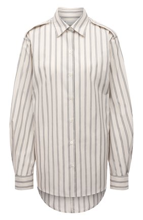 Женская хлопковая рубашка DRIES VAN NOTEN белого цвета по цене 41750 руб., арт. 211-10771-2160 | Фото 1 Женская хлопковая рубашка DRIES VAN NOTEN белого цвета, арт. 211-10771-2160 | Фото 1