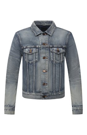 Мужская джинсовая куртка SAINT LAURENT синего цвета по цене 83700 руб., арт. 597085/Y502V | Фото 1 Мужская джинсовая куртка SAINT LAURENT синего цвета, арт. 597085/Y502V | Фото 1