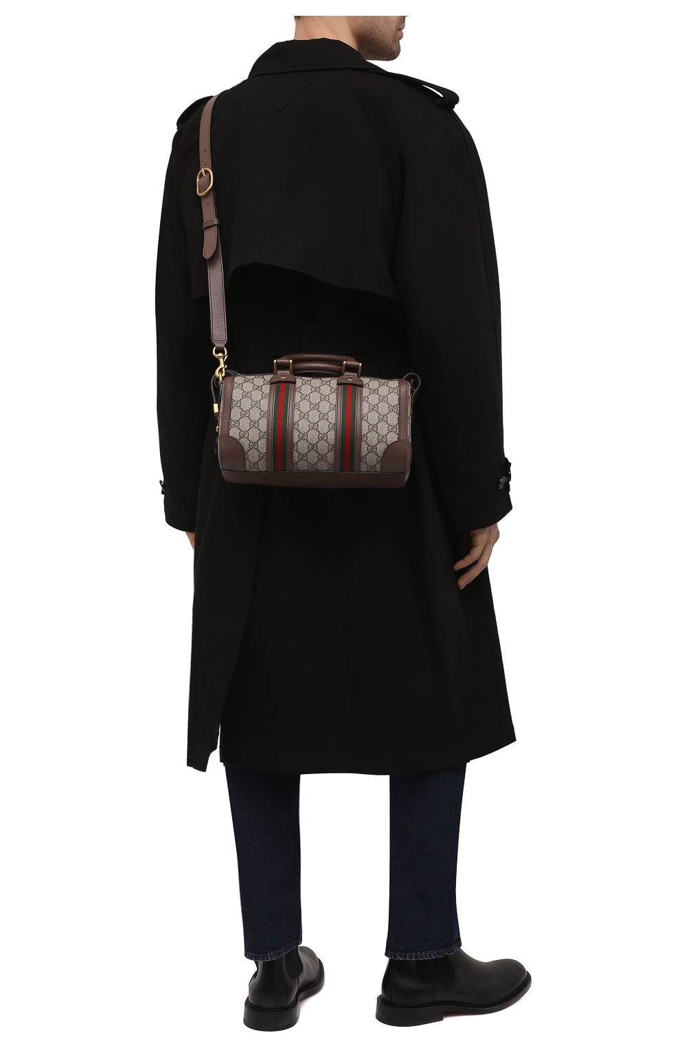 Мужская дорожная сумка GUCCI бежевого цвета по цене 191000 руб., арт. 645024/96IWT | Фото 2 Мужская дорожная сумка GUCCI бежевого цвета, арт. 645024/96IWT | Фото 2