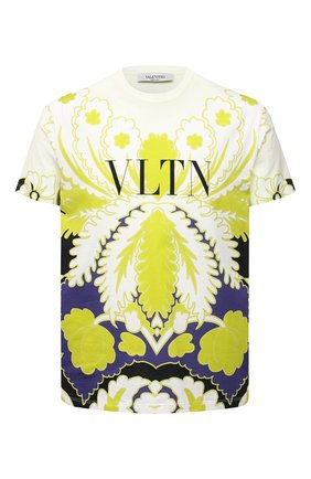 Мужская хлопковая футболка VALENTINO желтого цвета по цене 67450 руб., арт. VV3MG09P7B6 | Фото 1 Мужская хлопковая футболка VALENTINO желтого цвета, арт. VV3MG09P7B6 | Фото 1 (Материал внешний: Хлопок; Длина (для топов): Стандартные; Рукава: Короткие; Принт: С принтом; Стили: Кэжуэл; Региональные ограничения белый список (Axapta Mercury): RU)
