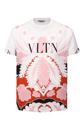 Мужская хлопковая футболка VALENTINO розового цвета по цене 58000 руб., арт. VV3MG09P7B6 | Фото 1 Мужская хлопковая футболка VALENTINO розового цвета, арт. VV3MG09P7B6 | Фото 1