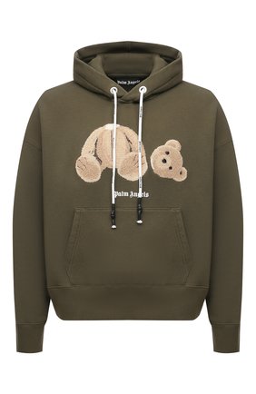 Мужской хлопковое худи PALM ANGELS хаки цвета по цене 65150 руб., арт. PMBB058R21FLE0015660 | Фото 1 Мужской хлопковое худи PALM ANGELS хаки цвета, арт. PMBB058R21FLE0015660 | Фото 1 (Материал внешний: Хлопок; Длина (для топов): Стандартные; Рукава: Длинные; Стили: Гранж; Мужское Кросс-КТ: Худи-одежда; Принт: С принтом)