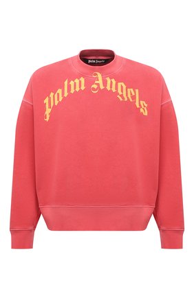 Мужской хлопковый свитшот PALM ANGELS красного цвета по цене 54150 руб., арт. PMBA026R21FLE0062518 | Фото 1 Мужской хлопковый свитшот PALM ANGELS красного цвета, арт. PMBA026R21FLE0062518 | Фото 1 (Длина (для топов): Стандартные; Рукава: Длинные; Материал внешний: Хлопок; Принт: С принтом; Мужское Кросс-КТ: свитшот-одежда; Стили: Гранж)