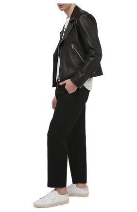 Мужские кожаные кеды court classic sl/06 SAINT LAURENT белого цвета по цене 43300 руб., арт. 611352/00NA0 | Фото 2 Мужские кожаные кеды court classic sl/06 SAINT LAURENT белого цвета, арт. 611352/00NA0 | Фото 2