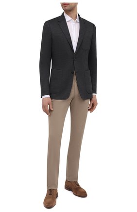 Мужской шерстяной пиджак Z ZEGNA серого цвета по цене 165000 руб., арт. 977761/1X7KG0 | Фото 2 Мужской шерстяной пиджак Z ZEGNA серого цвета, арт. 977761/1X7KG0 | Фото 2 (Рукава: Длинные; Материал внешний: Шерсть; Длина (для топов): Стандартные; Пиджаки М: Прямой; 1-2-бортные: Однобортные; Стили: Классический; Случай: Повседневный)