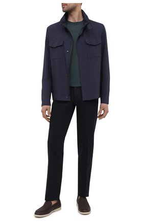 Мужской шерстяной джемпер ERMENEGILDO ZEGNA зеленого цвета по цене 79950 руб., арт. UWM92/110 | Фото 2 Мужской шерстяной джемпер ERMENEGILDO ZEGNA зеленого цвета, арт. UWM92/110 | Фото 2