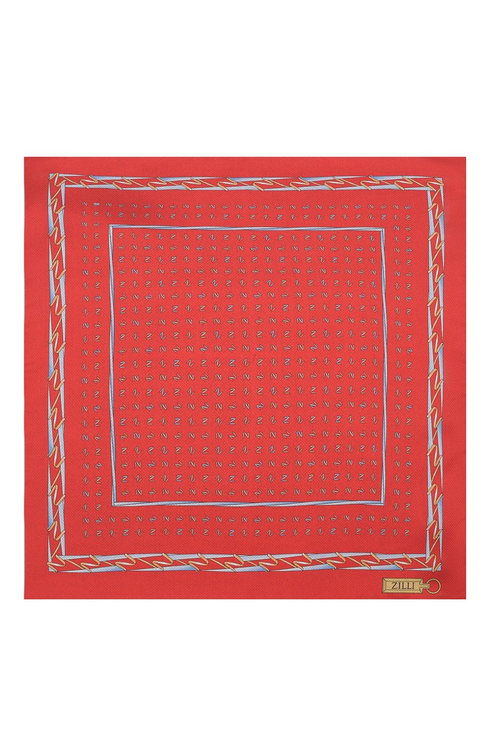 Мужской шелковый платок ZILLI красного цвета по цене 8640 руб., арт. 51609/HANDKERCHIEF | Фото 3 Мужской шелковый платок ZILLI красного цвета, арт. 51609/HANDKERCHIEF | Фото 3