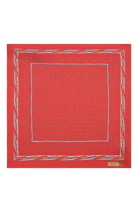 Мужской шелковый платок ZILLI красного цвета по цене 8640 руб., арт. 51609/HANDKERCHIEF | Фото 3 Мужской шелковый платок ZILLI красного цвета, арт. 51609/HANDKERCHIEF | Фото 3