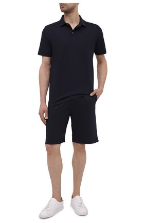 Мужская хлопковое поло ZIMMERLI темно-синего цвета по цене 12600 руб., арт. 1357-21140 | Фото 2 Мужская хлопковое поло ZIMMERLI темно-синего цвета, арт. 1357-21140 | Фото 2