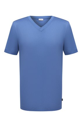 Мужская хлопковая футболка ZIMMERLI синего цвета по цене 8995 руб., арт. 3460-95301 | Фото 1 Мужская хлопковая футболка ZIMMERLI синего цвета, арт. 3460-95301 | Фото 1