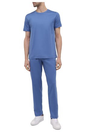 Мужские хлопковые домашние брюки ZIMMERLI синего цвета по цене 12150 руб., арт. 3460-95304 | Фото 2 Мужские хлопковые домашние брюки ZIMMERLI синего цвета, арт. 3460-95304 | Фото 2