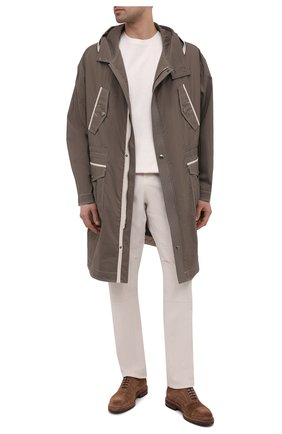 Мужская парка GIORGIO ARMANI хаки цвета по цене 287000 руб., арт. 1SG0C05K/T02JX | Фото 2 Мужская парка GIORGIO ARMANI хаки цвета, арт. 1SG0C05K/T02JX | Фото 2