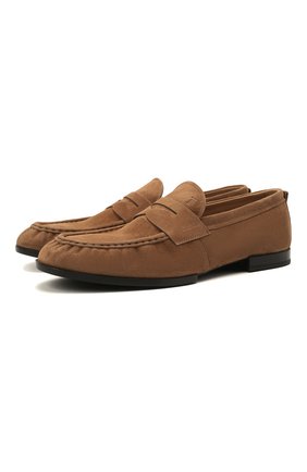 Мужские замшевые пенни-лоферы TOD’S светло-коричневого цвета по цене 54300 руб., арт. XXM02E0EC600A6 | Фото 1 Мужские замшевые пенни-лоферы TOD’S светло-коричневого цвета, арт. XXM02E0EC600A6 | Фото 1 (Материал внутренний: Натуральная кожа; Мужское Кросс-КТ: Лоферы-обувь; Стили: Кэжуэл; Материал внешний: Замша, Кожа; Длина стельки: 29, 29,8, 30,3, 26,1, 26,5, 26,9, 27,4, 27,8, 28,2, 28,6)
