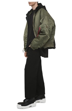 Мужская хлопковая футболка BALENCIAGA черного цвета по цене 43950 руб., арт. 641614/TJVL4 | Фото 2 Мужская хлопковая футболка BALENCIAGA черного цвета, арт. 641614/TJVL4 | Фото 2 (Рукава: Короткие; Длина (для топов): Удлиненные; Материал внешний: Хлопок; Принт: С принтом; Стили: Гранж)