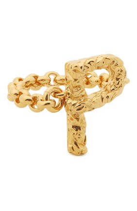 Женское кольцо alphabet p CHLOÉ золотого цвета, арт. CHC21SFR0PCB7 | Фото 1 (Материал: Металл)