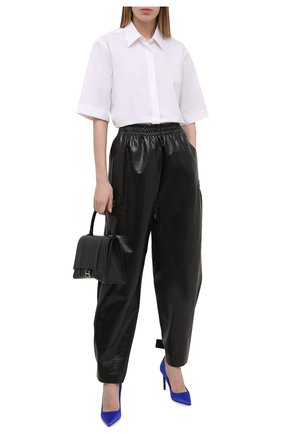 Женские текстильные туфли t-screw TOM FORD синего цвета по цене 56800 руб., арт. W2326T-STA | Фото 2 Женские текстильные туфли t-screw TOM FORD синего цвета, арт. W2326T-STA | Фото 2