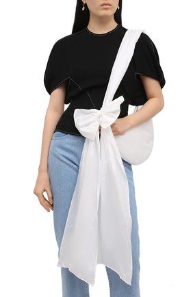 Женская сумка REDVALENTINO белого цвета по цене 23750 руб., арт. VQ0B0C44/BAA | Фото 2 Женская сумка REDVALENTINO белого цвета, арт. VQ0B0C44/BAA | Фото 2