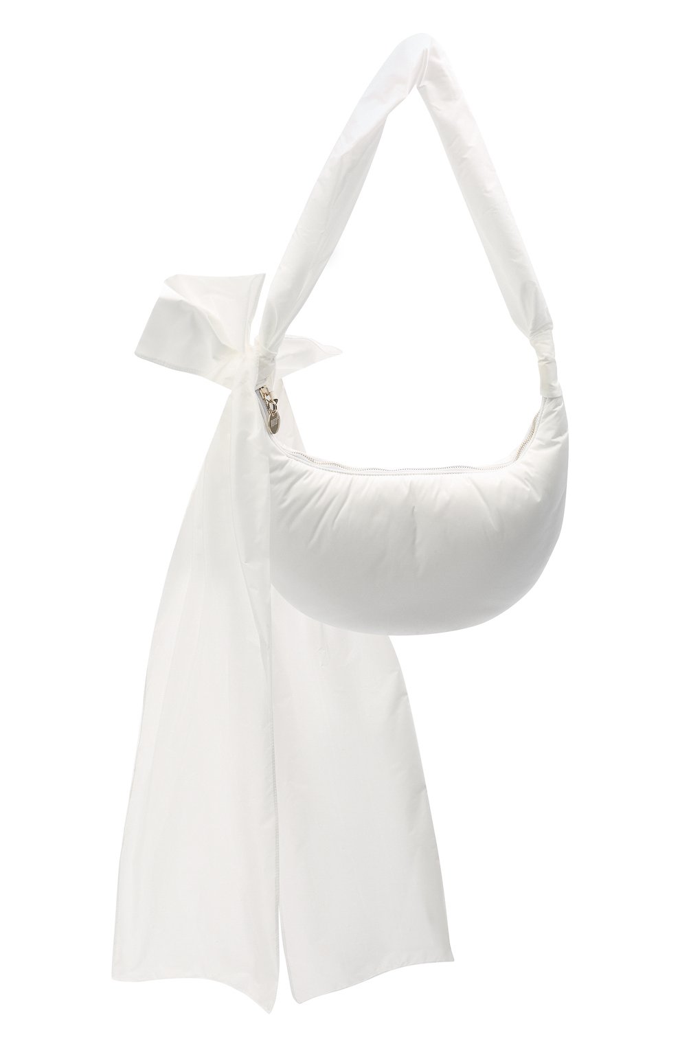 Женская сумка REDVALENTINO белого цвета, арт. VQ0B0C44/BAA | Фото 1 (Сумки-технические: Сумки через плечо; Размер: medium; Материал: Текстиль)