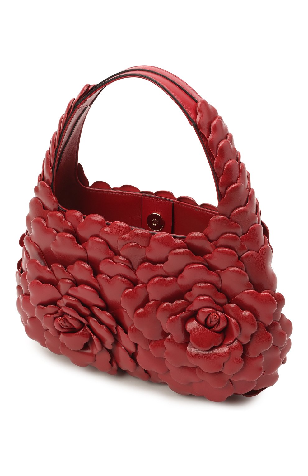 Женская сумка atelier rose VALENTINO красного цвета, арт. VW0B0I57/JBZ | Фото 4 (Сумки-технические: Сумки top-handle; Размер: medium; Материал: Натуральная кожа; Региональные ограничения белый список (Axapta Mercury): RU)