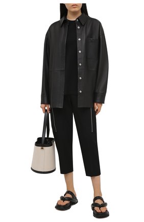 Женские шерстяные брюки STELLA MCCARTNEY черного цвета по цене 75550 руб., арт. 602929/SPA28 | Фото 2 Женские шерстяные брюки STELLA MCCARTNEY черного цвета, арт. 602929/SPA28 | Фото 2