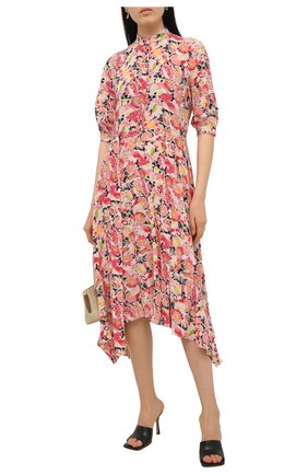 Женское шелковое платье STELLA MCCARTNEY розового цвета по цене 151500 руб., арт. 602910/SRA27 | Фото 2 Женское шелковое платье STELLA MCCARTNEY розового цвета, арт. 602910/SRA27 | Фото 2