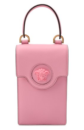 Кожаный чехол для телефона la medusa VERSACE розового цвета по цене 76150 руб., арт. DP8I060/DVIT2T | Фото 1 Кожаный чехол для телефона la medusa VERSACE розового цвета, арт. DP8I060/DVIT2T | Фото 1