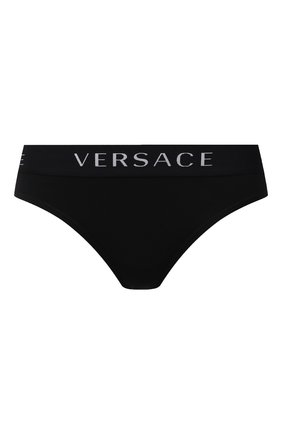 Женские трусы-слипы VERSACE черного цвета по цене 3995 руб., арт. AUD04071/AC00058 | Фото 1 Женские трусы-слипы VERSACE черного цвета, арт. AUD04071/AC00058 | Фото 1