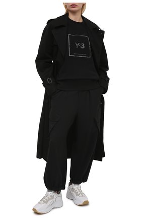 Женский хлопковый свитшот Y-3 черного цвета по цене 18950 руб., арт. GV6057/W | Фото 2 Женский хлопковый свитшот Y-3 черного цвета, арт. GV6057/W | Фото 2