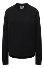 Женская хлопковая футболка Y-3 черного цвета, арт. GV0336/W | Фото 1 (Рукава: Длинные; Длина (для топов): Стандартные; Региональные ограничения белый список (Axapta Mercury): RU; Материал внешний: Хлопок; Женское Кросс-КТ: Футболка-одежда, Лонгслив-одежда)