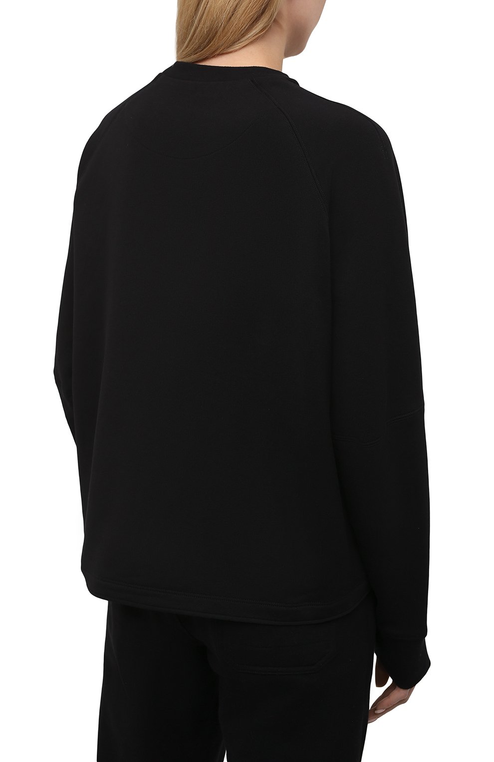 Женская хлопковая футболка Y-3 черного цвета, арт. GV0336/W | Фото 4 (Рукава: Длинные; Длина (для топов): Стандартные; Региональные ограничения белый список (Axapta Mercury): RU; Материал внешний: Хлопок; Женское Кросс-КТ: Футболка-одежда, Лонгслив-одежда)