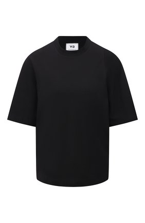 Женская хлопковая футболка Y-3 черного цвета по цене 8495 руб., арт. GK4468/W | Фото 1 Женская хлопковая футболка Y-3 черного цвета, арт. GK4468/W | Фото 1