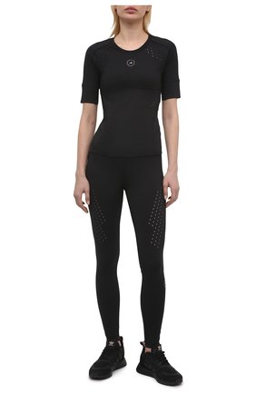 Женская футболка ADIDAS BY STELLA MCCARTNEY черного цвета по цене 8425 руб., арт. FU6238 | Фото 2 Женская футболка ADIDAS BY STELLA MCCARTNEY черного цвета, арт. FU6238 | Фото 2