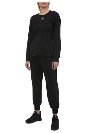 Женские хлопковые джоггеры ADIDAS BY STELLA MCCARTNEY черного цвета по цене 9290 руб., арт. FU0734 | Фото 2 Женские хлопковые джоггеры ADIDAS BY STELLA MCCARTNEY черного цвета, арт. FU0734 | Фото 2