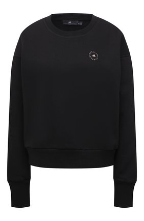 Женский хлопковый свитшот ADIDAS BY STELLA MCCARTNEY черного цвета по цене 11250 руб., арт. FU0720 | Фото 1 Женский хлопковый свитшот ADIDAS BY STELLA MCCARTNEY черного цвета, арт. FU0720 | Фото 1