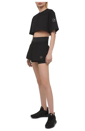Женские шорты ADIDAS BY STELLA MCCARTNEY черного цвета по цене 7560 руб., арт. FU0280 | Фото 2 Женские шорты ADIDAS BY STELLA MCCARTNEY черного цвета, арт. FU0280 | Фото 2