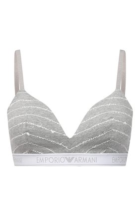 Женский бюстгальтер с плотной чашкой EMPORIO ARMANI серого цвета по цене 5945 руб., арт. 164410/1P219 | Фото 1 Женский бюстгальтер с плотной чашкой EMPORIO ARMANI серого цвета, арт. 164410/1P219 | Фото 1