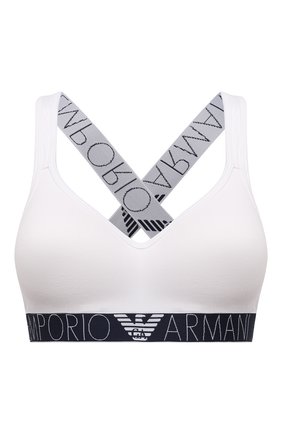 Женский бра-топ EMPORIO ARMANI белого цвета по цене 5945 руб., арт. 163995/1P227 | Фото 1 Женский бра-топ EMPORIO ARMANI белого цвета, арт. 163995/1P227 | Фото 1