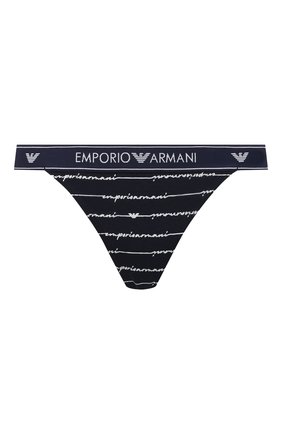 Женские трусы-стринги EMPORIO ARMANI темно-синего цвета по цене 3545 руб., арт. 163759/1P219 | Фото 1 Женские трусы-стринги EMPORIO ARMANI темно-синего цвета, арт. 163759/1P219 | Фото 1