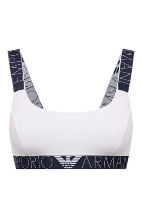 Женский бра-топ EMPORIO ARMANI белого цвета по цене 4800 руб., арт. 163651/1P227 | Фото 1 Женский бра-топ EMPORIO ARMANI белого цвета, арт. 163651/1P227 | Фото 1