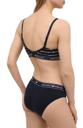 Женские набор из двух трусов-слипов EMPORIO ARMANI темно-синего цвета по цене 4995 руб., арт. 163334/1P219 | Фото 5 Женские набор из двух трусов-слипов EMPORIO ARMANI темно-синего цвета, арт. 163334/1P219 | Фото 5
