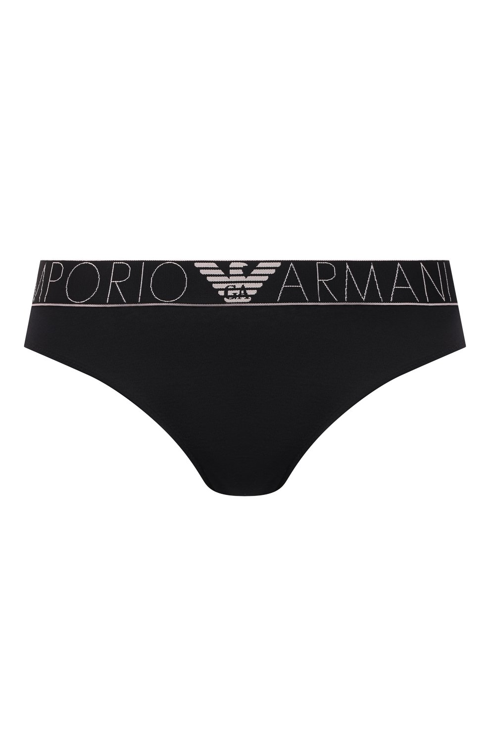 Женские трусы-слипы EMPORIO ARMANI черного цвета, арт. 162948/1P227 | Фото 1