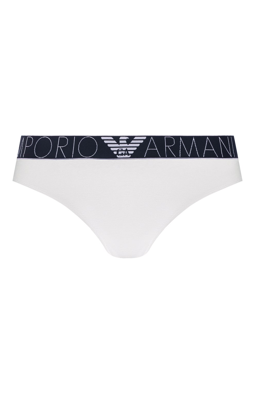 Женские трусы-слипы EMPORIO ARMANI белого цвета, арт. 162525/1P227 | Фото 1