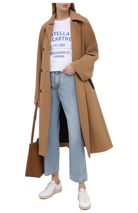 Женская хлопковая футболка STELLA MCCARTNEY белого цвета по цене 24450 руб., арт. 601849/SMP86 | Фото 2 Женская хлопковая футболка STELLA MCCARTNEY белого цвета, арт. 601849/SMP86 | Фото 2
