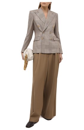 Женский жакет из шелка и шерсти RALPH LAUREN светло-коричневого цвета по цене 270500 руб., арт. 290840105 | Фото 2 Женский жакет из шелка и шерсти RALPH LAUREN светло-коричневого цвета, арт. 290840105 | Фото 2