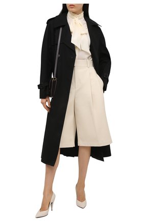 Женские кожаные туфли paris SAINT LAURENT белого цвета по цене 52550 руб., арт. 632612/1ZJ00 | Фото 2 Женские кожаные туфли paris SAINT LAURENT белого цвета, арт. 632612/1ZJ00 | Фото 2