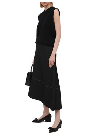 Женские кожаные туфли viva SALVATORE FERRAGAMO черного цвета по цене 65000 руб., арт. Z-07308291C | Фото 2 Женские кожаные туфли viva SALVATORE FERRAGAMO черного цвета, арт. Z-07308291C | Фото 2